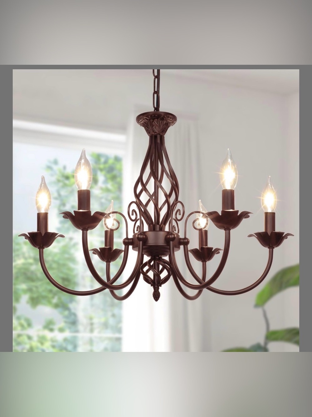 VerRon 6-Light Farmhouse Chandelier (22")